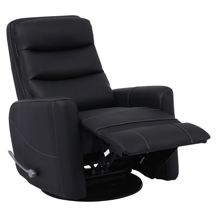 Modern Living - Hercules Swivel Glider Recliner in Black(Set of 2) - MHER#812GS-2-BLC