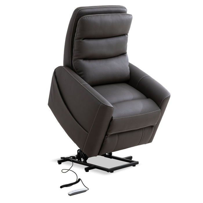 Modern Living - Hercules Power Lift Recliner with Articulating Headrest in Haze (Set of 2) - MHER#812LIFT-HAZ