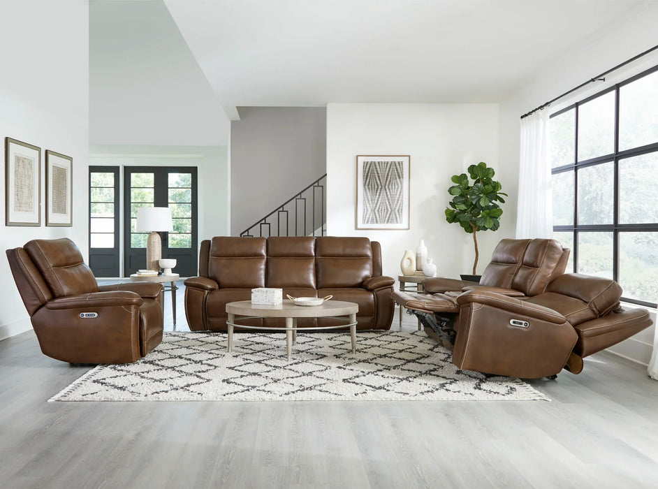 Modern Living - Jameson Power Reclining Zero Gravity Sofa in Hickory Brown - MJAM#832PHZ-HKRY