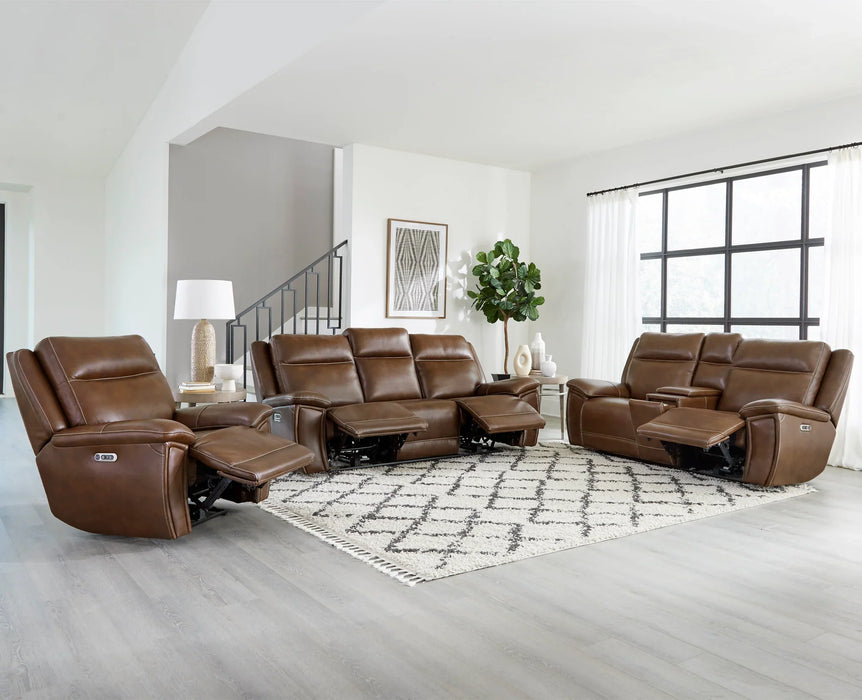 Modern Living - Jameson Power Reclining Zero Gravity Sofa in Hickory Brown - MJAM#832PHZ-HKRY