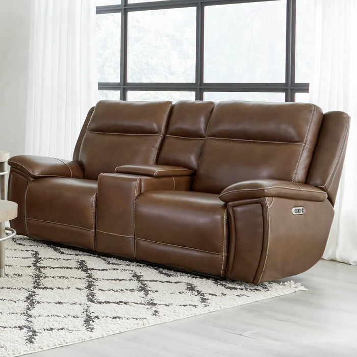 Modern Living - Jameson 2 Piece Power Reclining Sofa Set in Hickory Brown - MJAM#832PHZ-HKRY-2SET