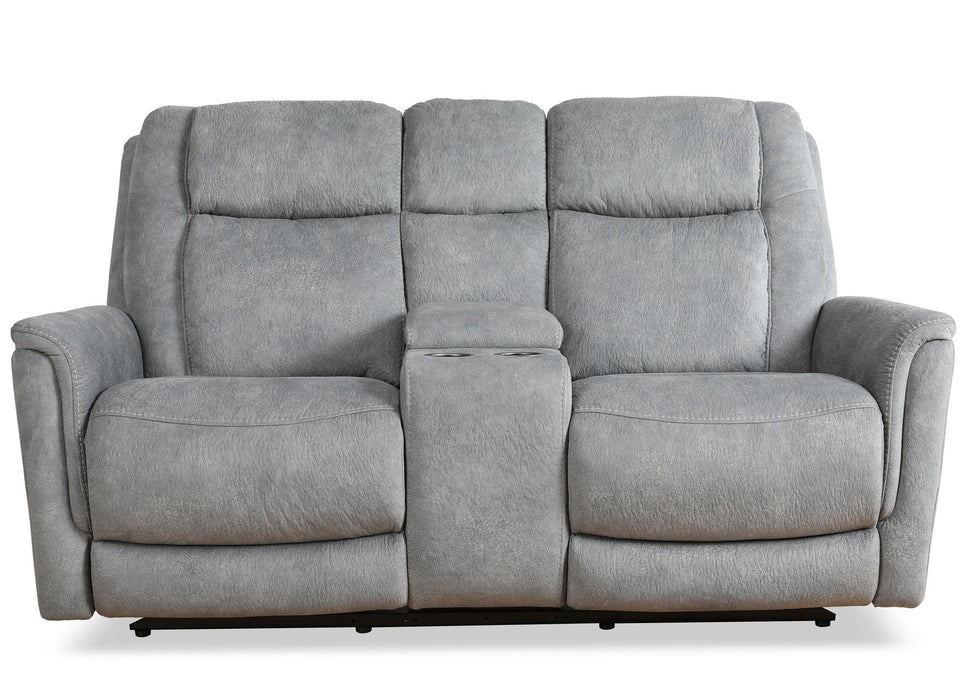 Modern Living - Linus Power Zero Gravity Console Loveseat in Hudson Grey - MLIN#822CPHZ-HGY