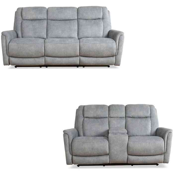 Modern Living - Linus 2 Piece Power Sofa Set in Grey - MLIN#832PHZ-HGY-2SET