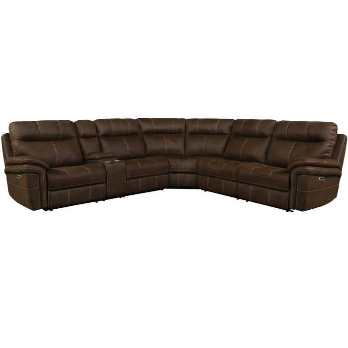 Modern Living - Mason 6 Piece Sectional Sofa in Dark Kahlua - MMA-PACKA(H)-DK