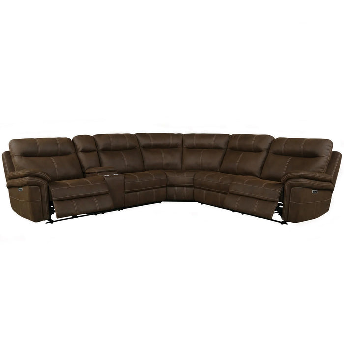 Modern Living - Mason 6 Piece Sectional Sofa in Dark Kahlua - MMA-PACKA(H)-DK