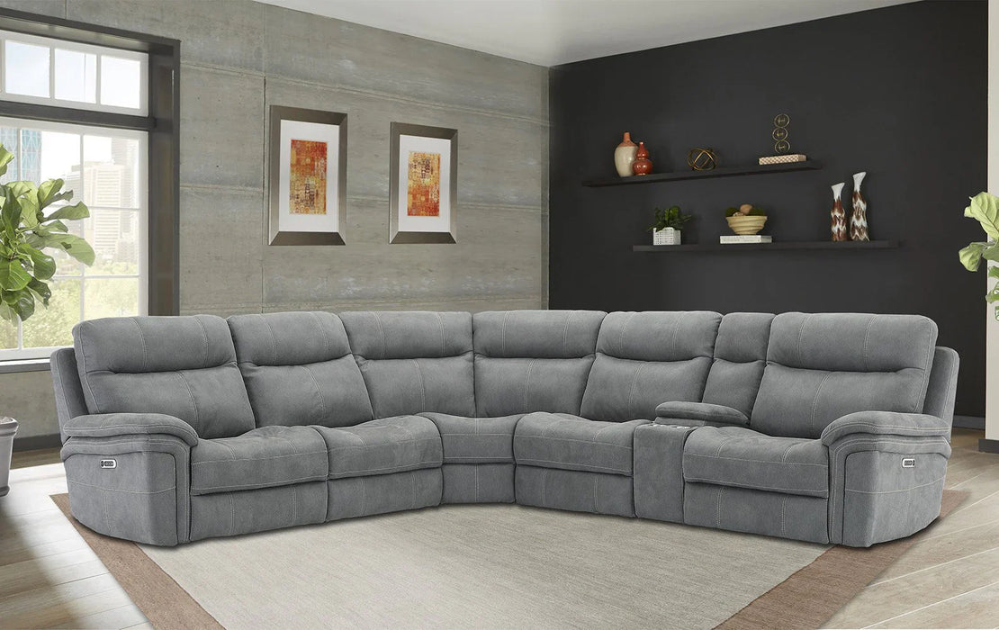 Modern Living - Mason 6 Piece Sectional Sofa in Carbon - MMA-PACKA(H)-CRB