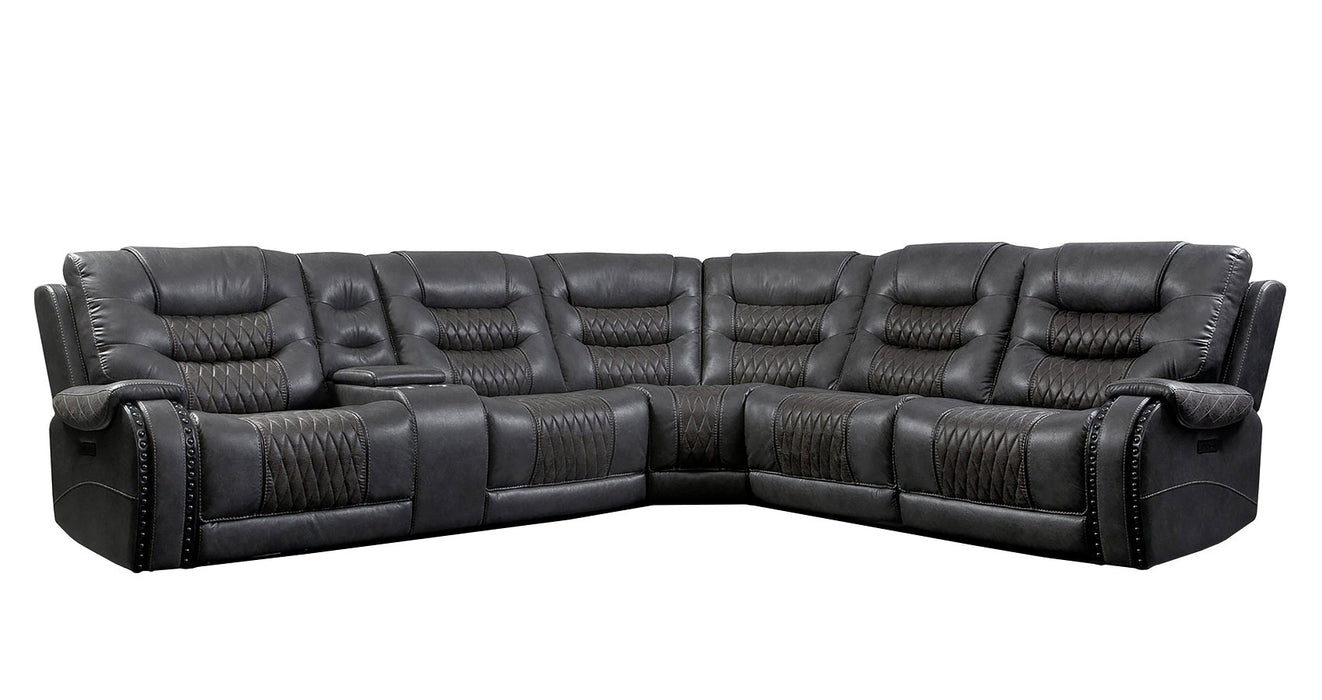 Modern Living - Outlaw 6 Piece Sectional Sofa in Stallion - MOUT-PACKT(H)-STA