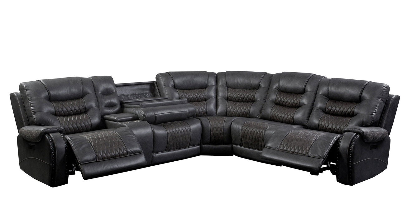 Modern Living - Outlaw 6 Piece Sectional Sofa in Stallion - MOUT-PACKT(H)-STA