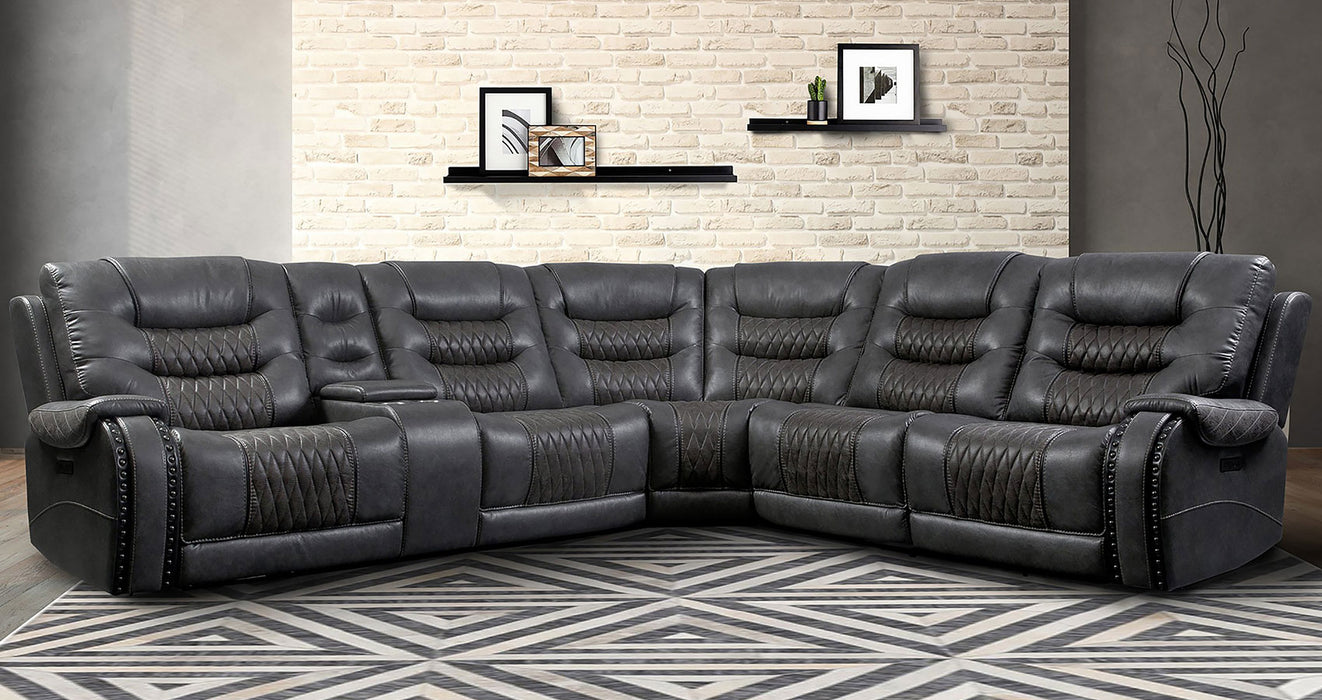 Modern Living - Outlaw 6 Piece Sectional Sofa in Stallion - MOUT-PACKT(H)-STA