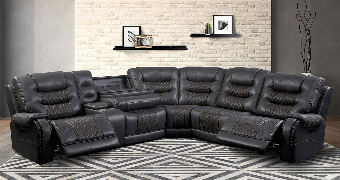 Modern Living - Outlaw 6 Piece Sectional Sofa in Stallion - MOUT-PACKT(H)-STA