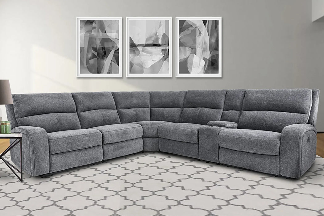 Modern Living - Polaris 6 Piece Sectional Sofa in Bizmark Grey - MPOL-PACKA(H)-BIG