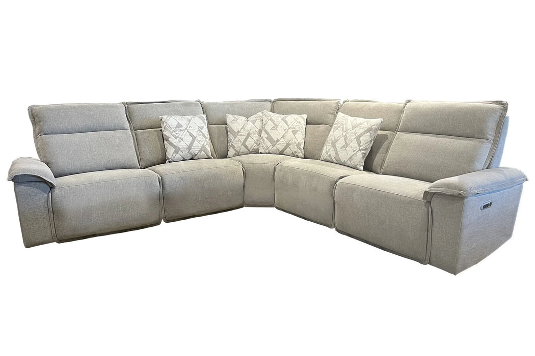 Modern Living - Perimeter 5 Piece Sectional Sofa in Hearth Stone - MPRM-PACKB(H)-HRS