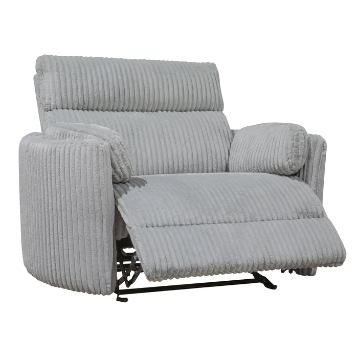 Modern Living - Radius Extra Wide Power Glider Recliner in Mega Grey (Set of 2) - Perfect Nursery Chair - MRAD#812GP-XL-2-MGGR