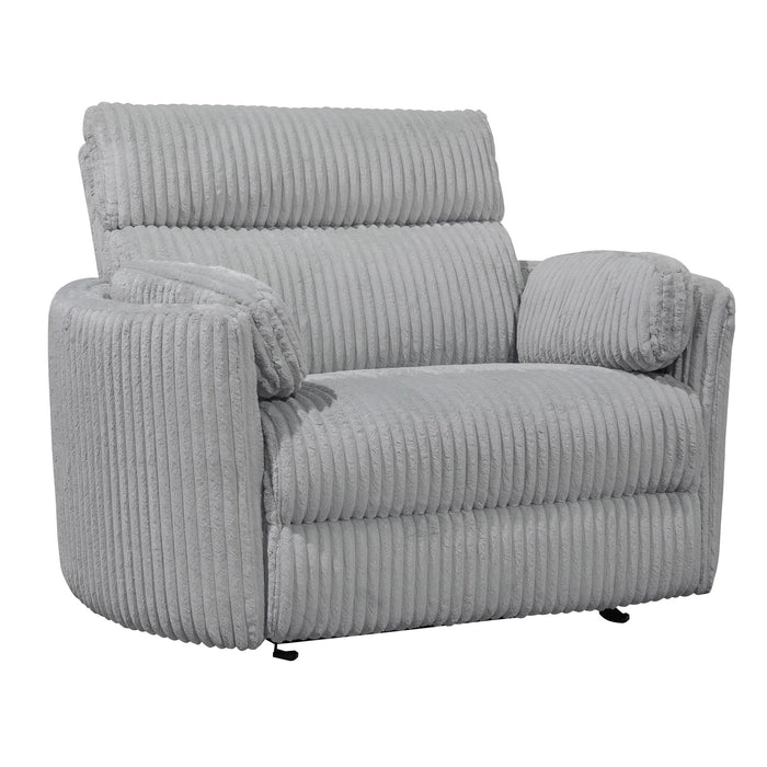 Modern Living - Radius Extra Wide Power Glider Recliner in Mega Grey (Set of 2) - Perfect Nursery Chair - MRAD#812GP-XL-2-MGGR