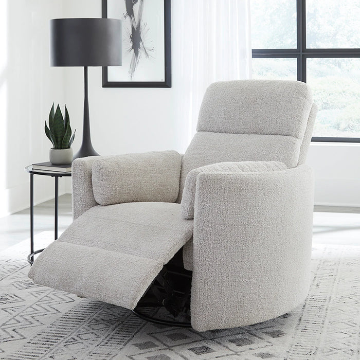 Modern Living - Radius Manual Swivel Recliner in Angora Linen (Set of 2) - MRAD#812GS-2-ANLI