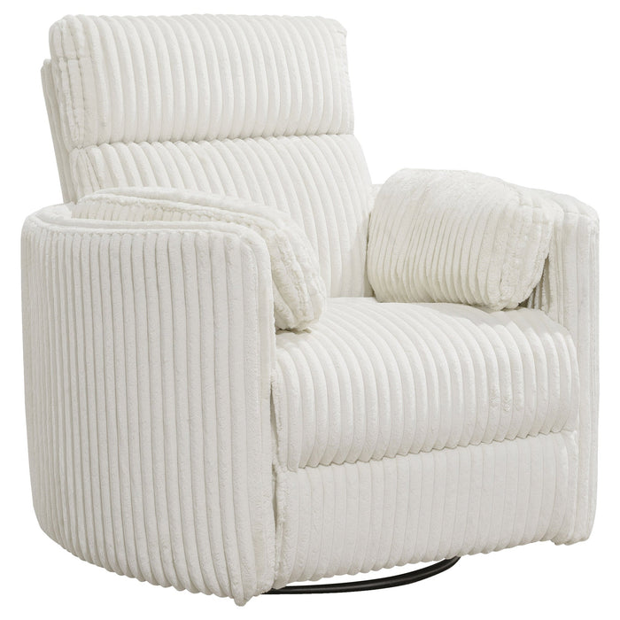 Modern Living - Radius Swivel Power Glider Recliner in Mega Ivory Off White - MRAD#812GSP-MGIV