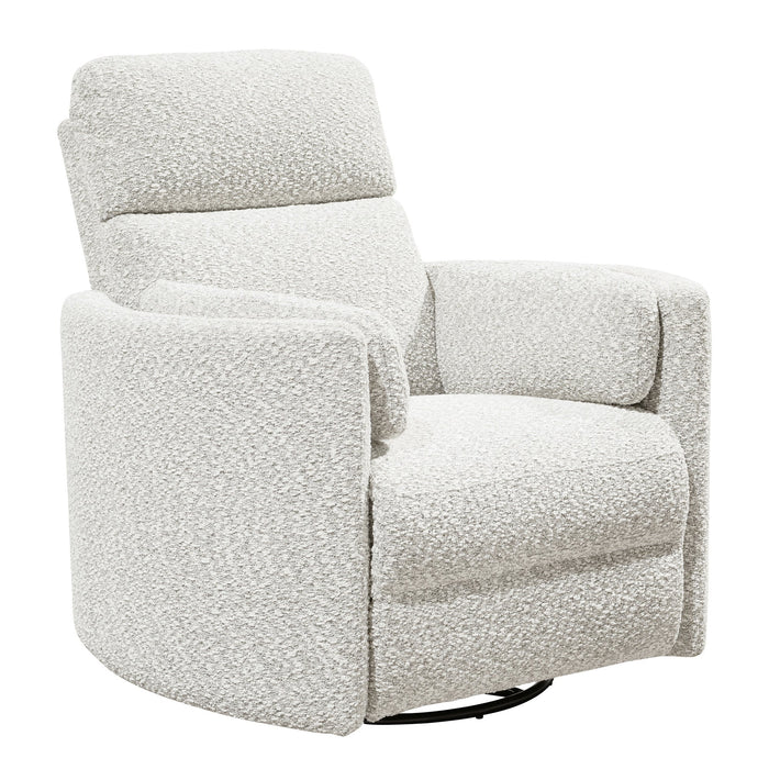 Modern Living - Radius Swivel Power Glider Recliner in Tatum River Rock Off White - MRAD#812GSP-TARR