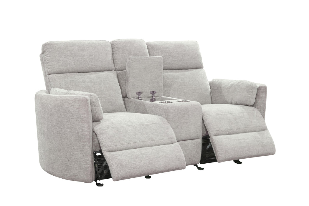 Modern Living - Radius Power Glider Reclining Console Loveseat in Mineral - MRAD#822CPG-MIN