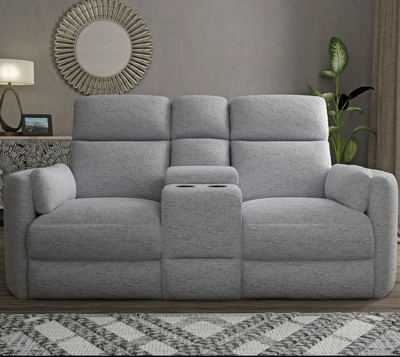 Modern Living - Radius Power Glider Reclining Console Loveseat in Mineral - MRAD#822CPG-MIN