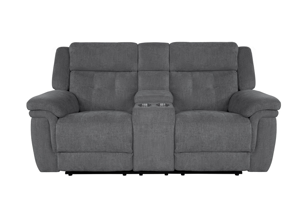 Modern Living - Richland Power Console Loveseat in Bristol Grey - MRIC#822CPH-BRGR