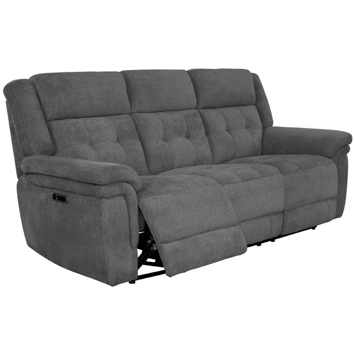 Modern Living - Richard Power Reclining Sofa in Bristol Grey - MRIC#832PH-BRGR