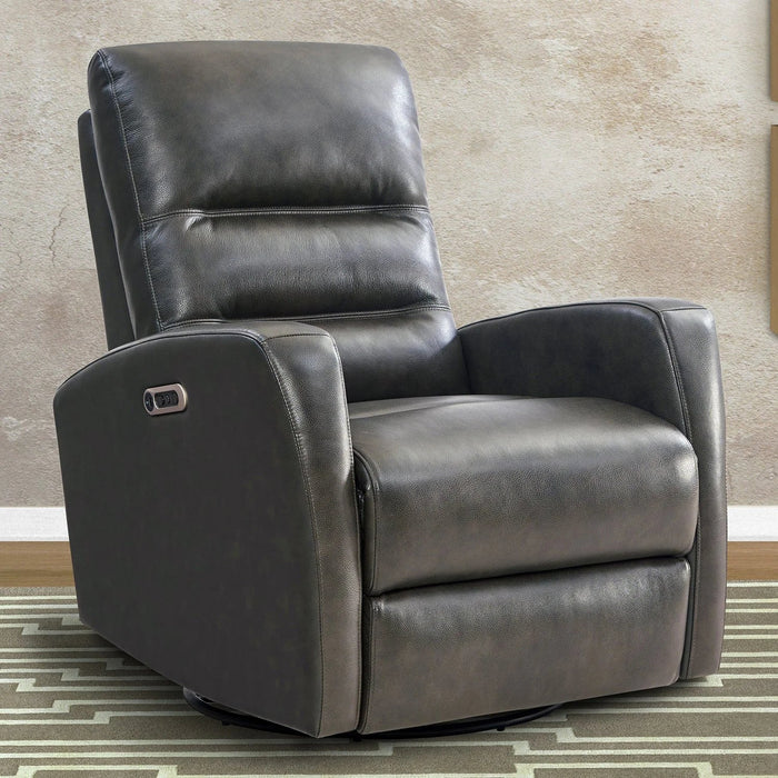 Modern Living - Ringo Power Swivel Glider Recliner in Florence Grey (Set of 2) - MRIN#812GSPH-2-FGR