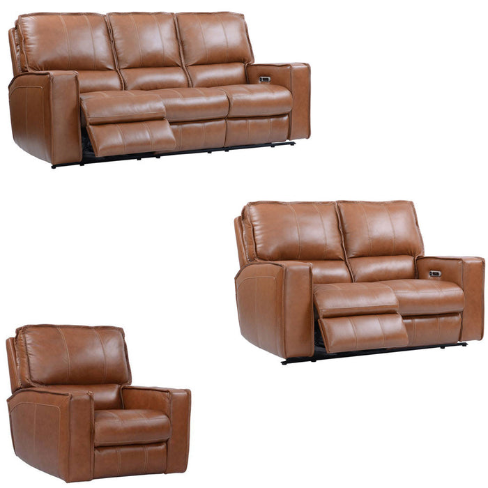 Modern Living - Rockford 3 Piece Power Living Rom Set in Verona Saddle - MROC#833PH-VSA-3SET