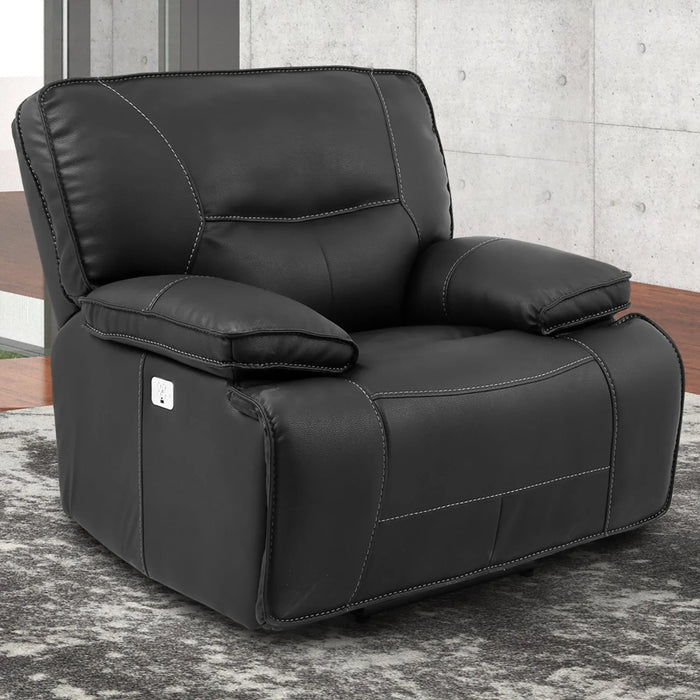 Modern Living - Spartacus Power Recliner with USB Port & Power Headrest in Black -Set of 2- MSPA#812PH-BLC