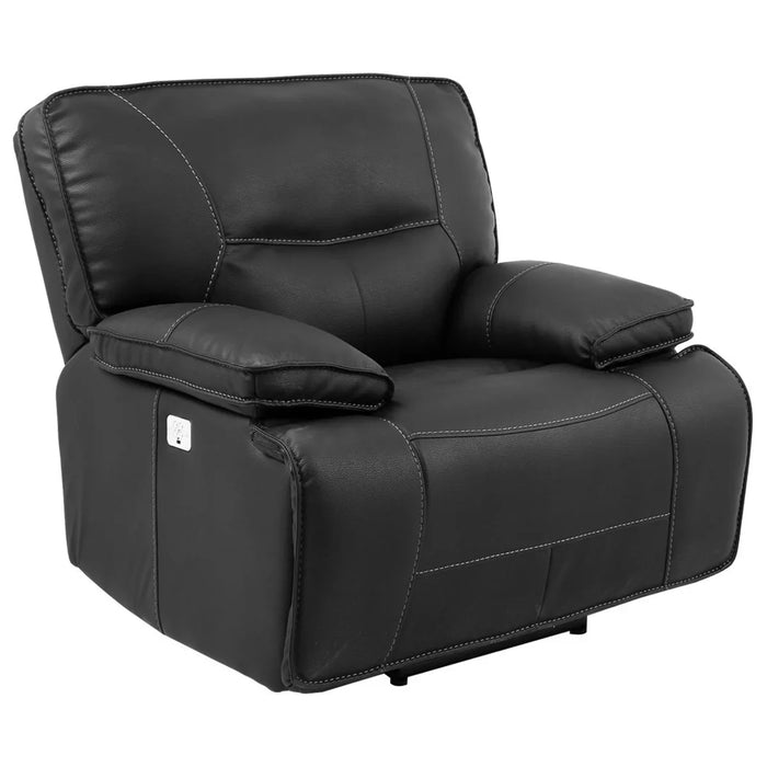 Modern Living - Spartacus Power Recliner with USB Port & Power Headrest in Black -Set of 2- MSPA#812PH-BLC