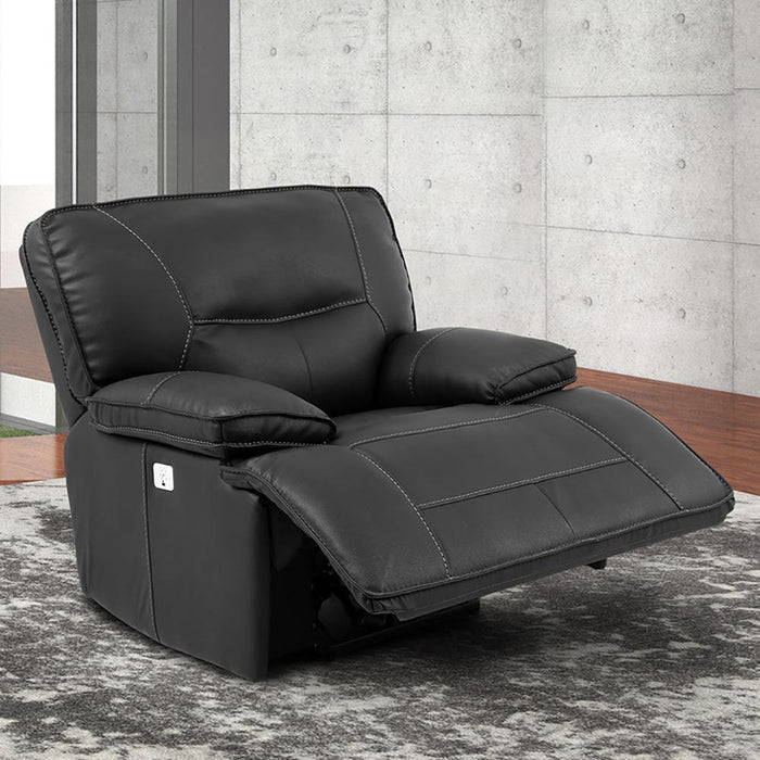 Modern Living - Spartacus Power Recliner with USB Port & Power Headrest in Black -Set of 2- MSPA#812PH-BLC