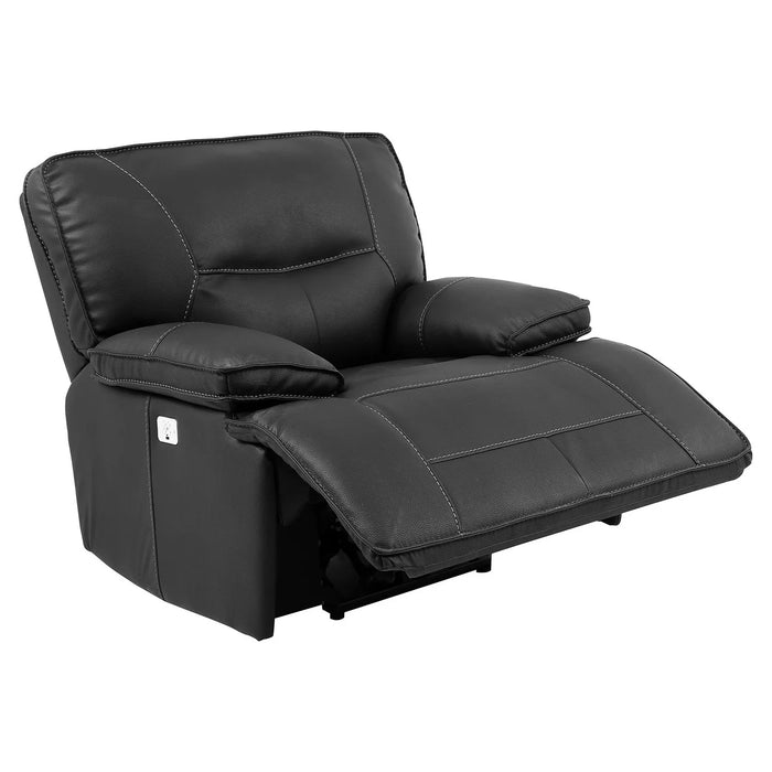 Modern Living - Spartacus Power Recliner with USB Port & Power Headrest in Black -Set of 2- MSPA#812PH-BLC