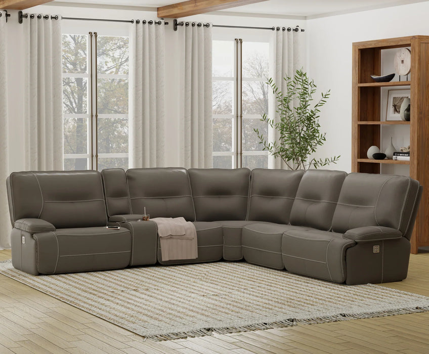 Modern Living - Spartacus 6 Piece Sectional Sofa in Haze - MSPA-PACKA(H)-HAZ