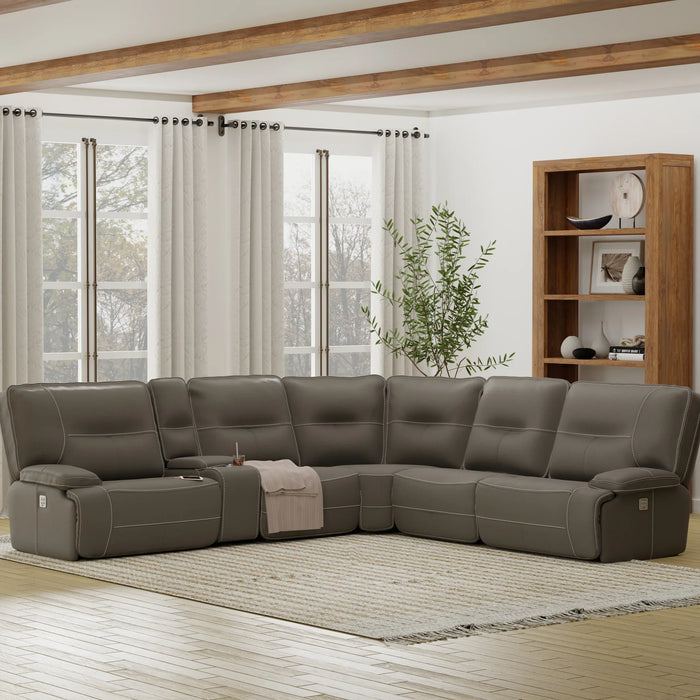 Modern Living - Spartacus 6 Piece Sectional Sofa in Haze - MSPA-PACKA(H)-HAZ