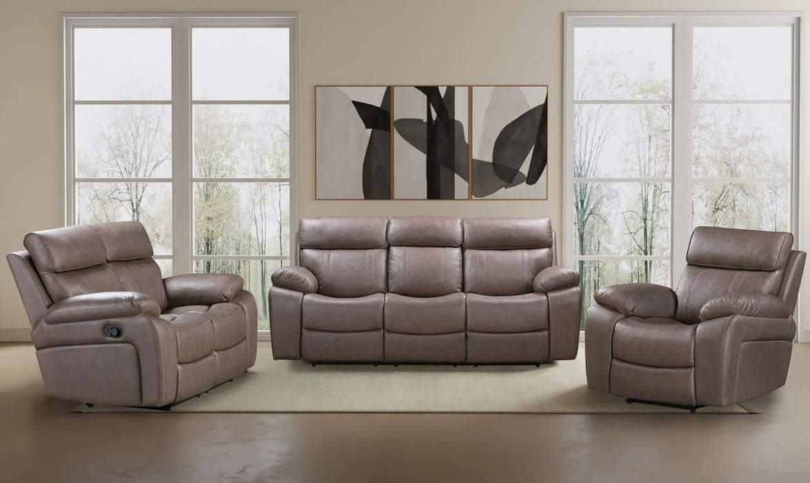 Modern Living - Theon 3 Piece Living Room Set in Stokes Toffee - MTHE-321-STOF