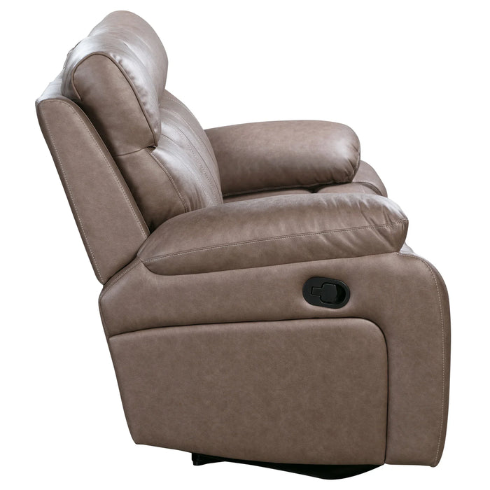 Modern Living - Theon Reclining Loveseat in Stokes Toffee - MTHE#822-STOF