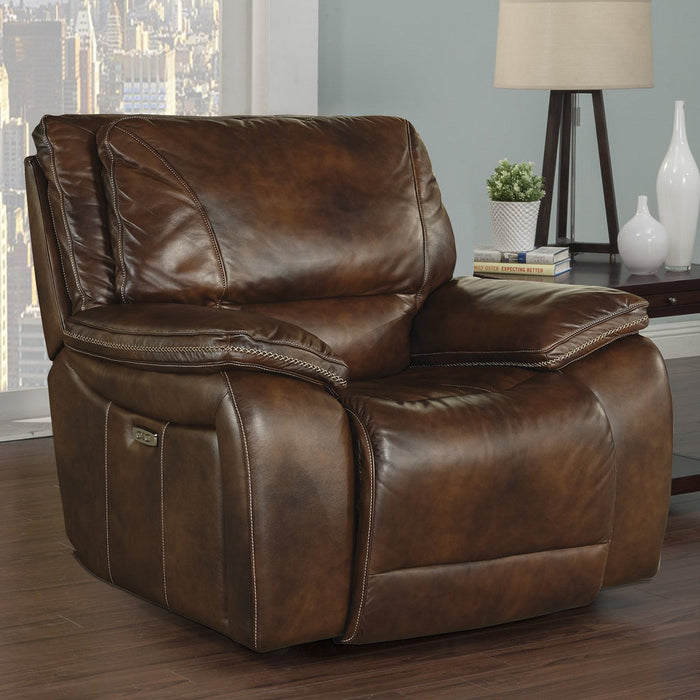 Modern Living - Vail Burnt Sienna Leather Power Recliner - MVAI#812PH-BUR