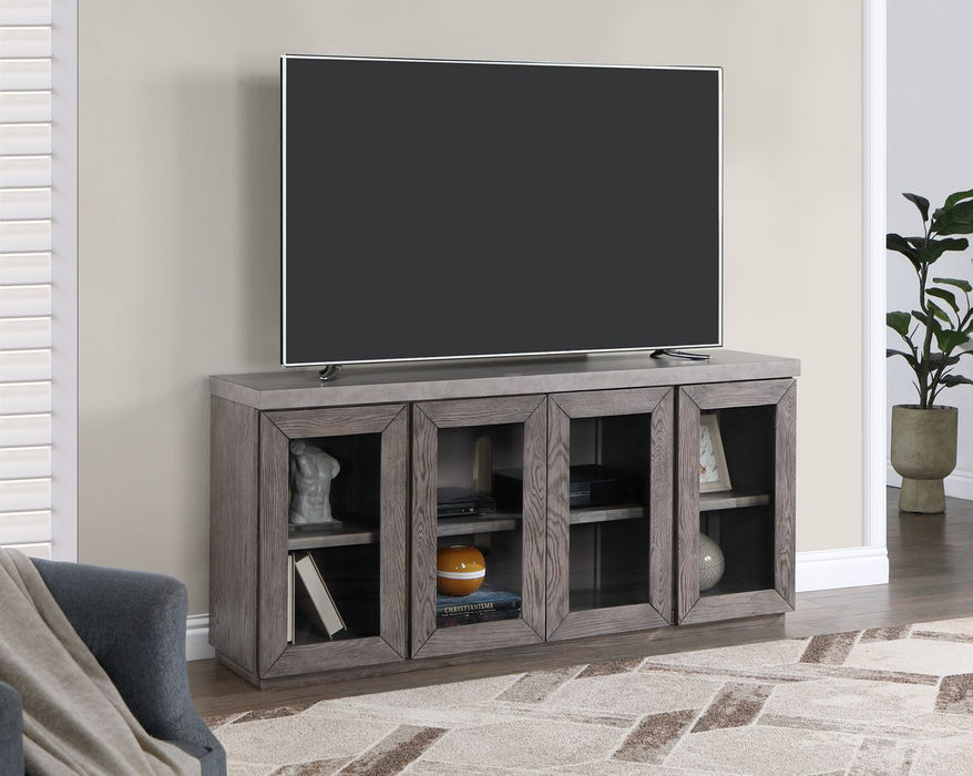 Vilo Home Corktown 65' Concrete Top with Gray Base TV Stand