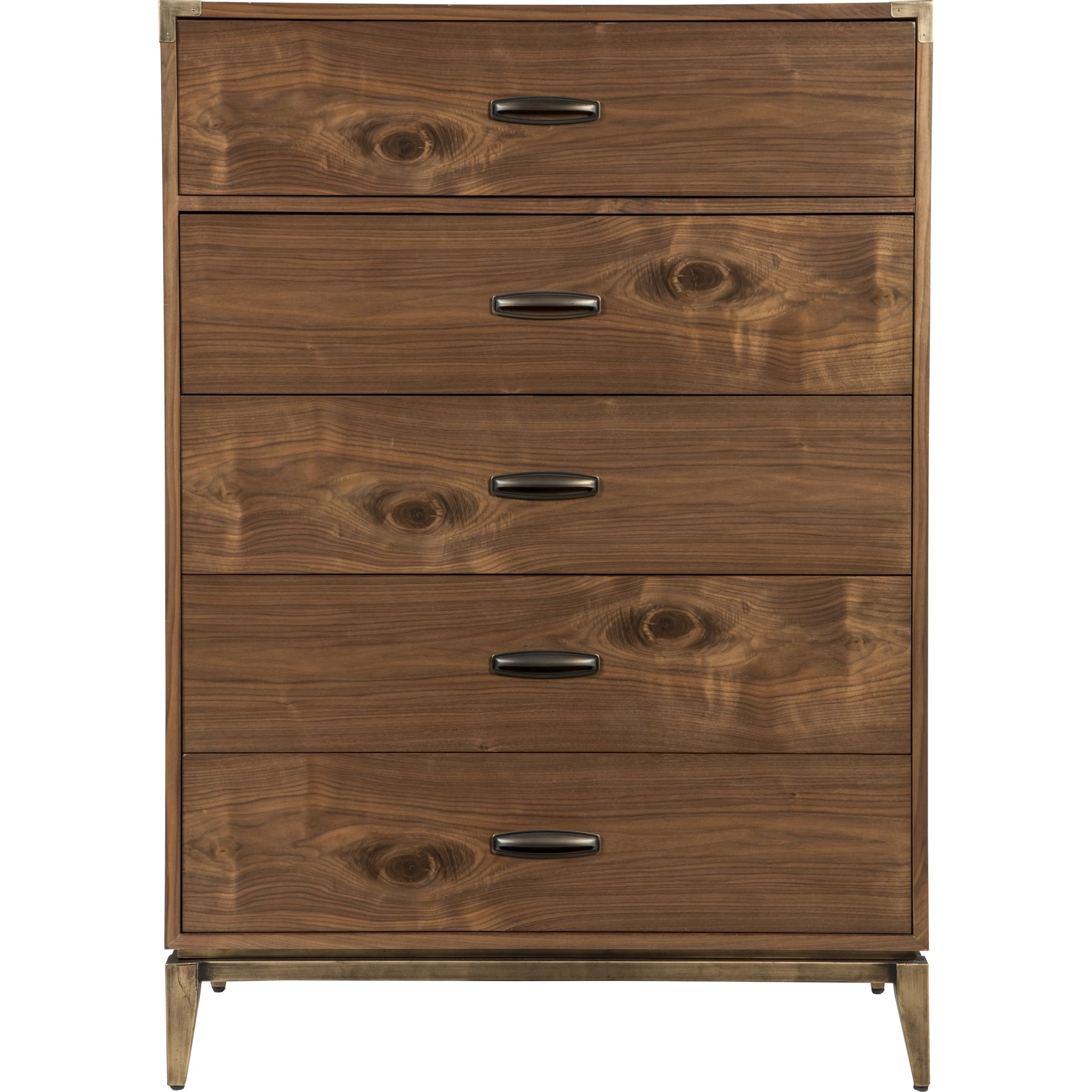 Adler Five Drawer Chest in Natural Walnut (2024)
