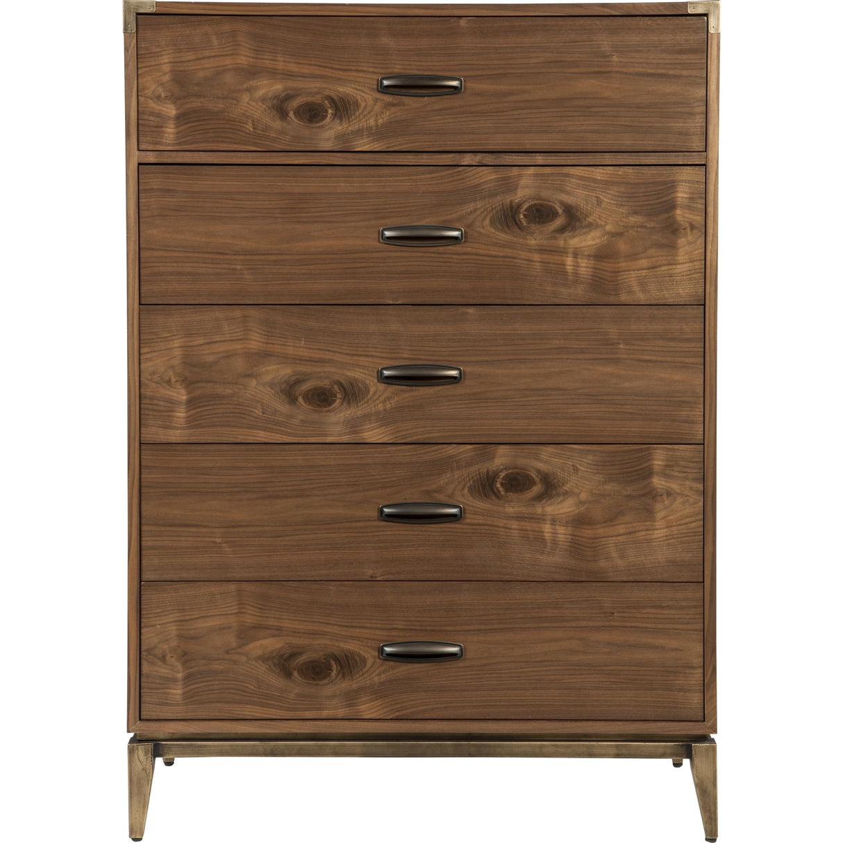 Adler Five Drawer Chest in Natural Walnut (2024)