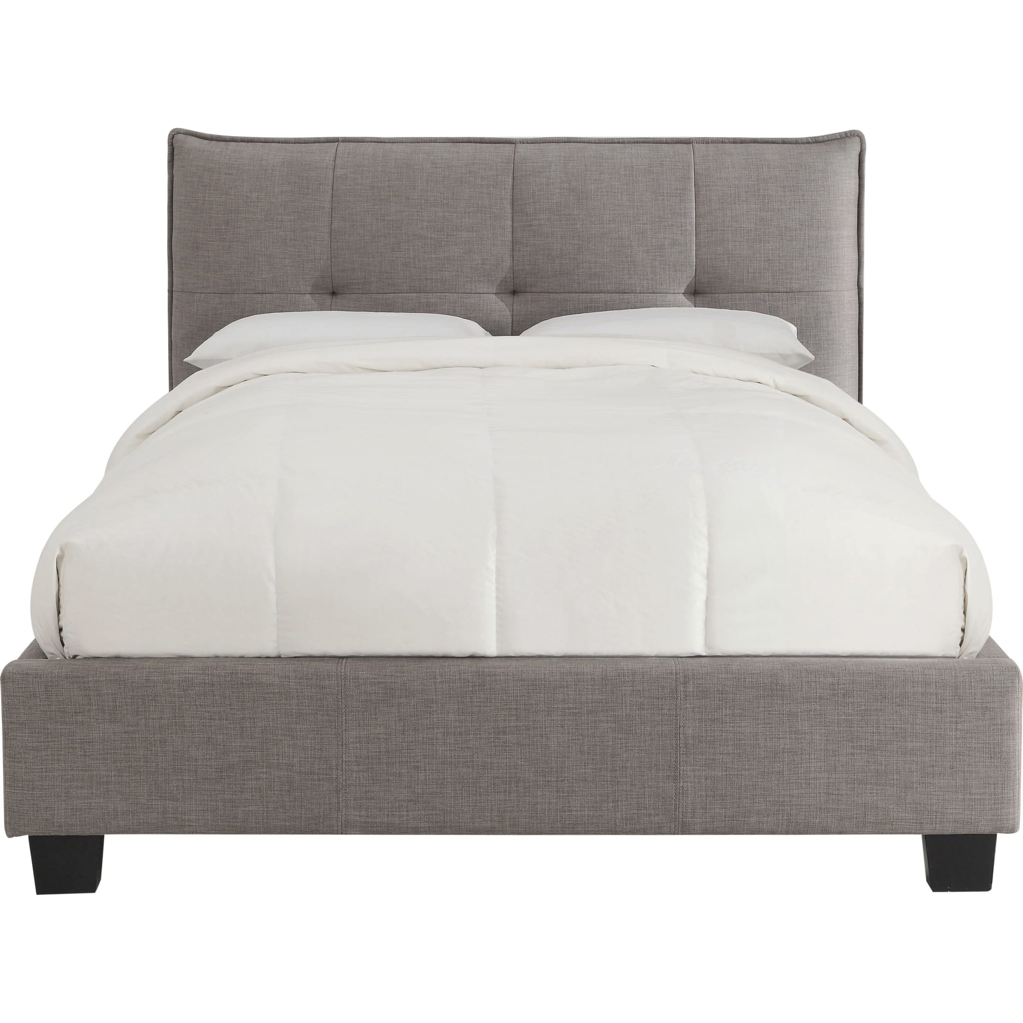 Adona Upholstered Footboard Storage Bed in Dolphin Linen