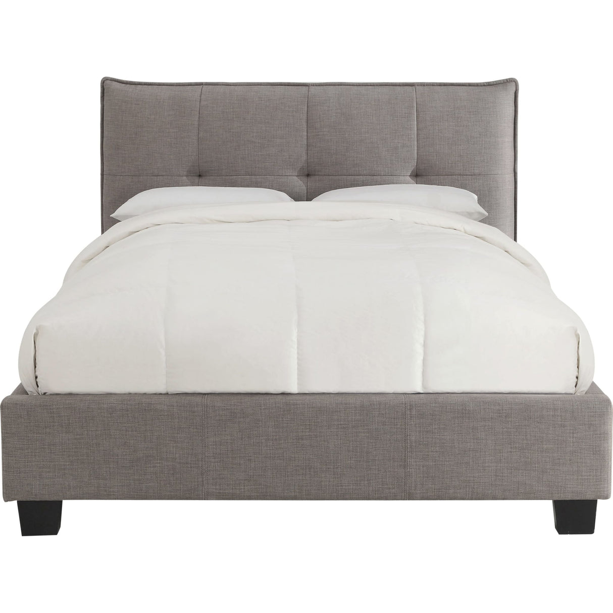 Adona Upholstered Footboard Storage Bed in Dolphin Linen