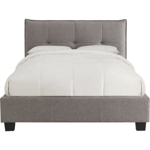 Adona Upholstered Footboard Storage Bed in Dolphin Linen