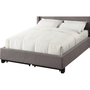 Adona Upholstered Footboard Storage Bed in Dolphin Linen