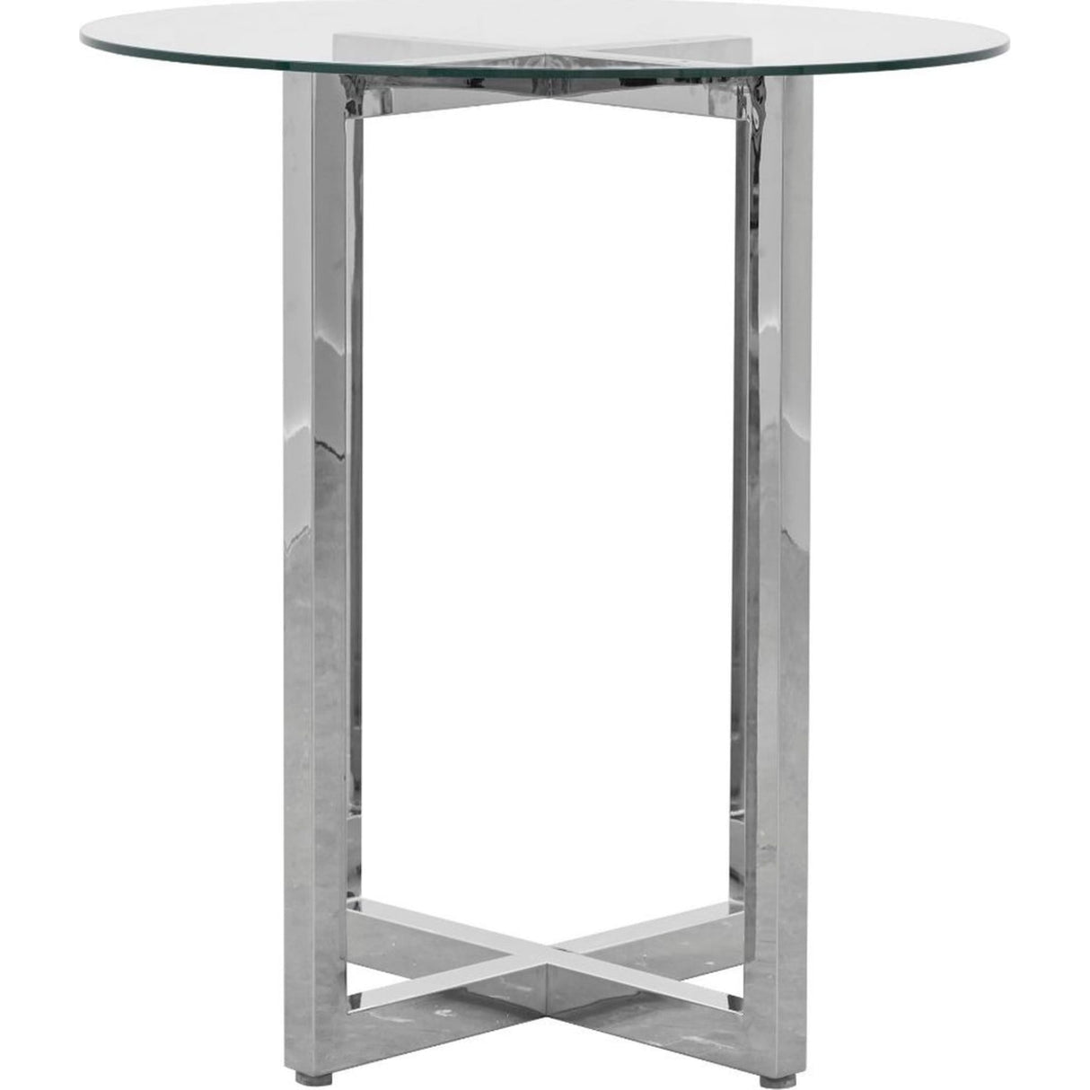 Amalfi 32 inch Round Glass Top Bar Table