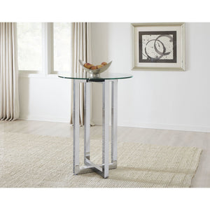 Amalfi 32 inch Round Glass Top Bar Table