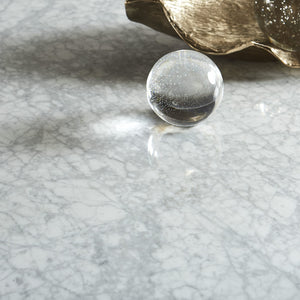 Amalfi 54 inch Round Carrara Marble Top Counter Table