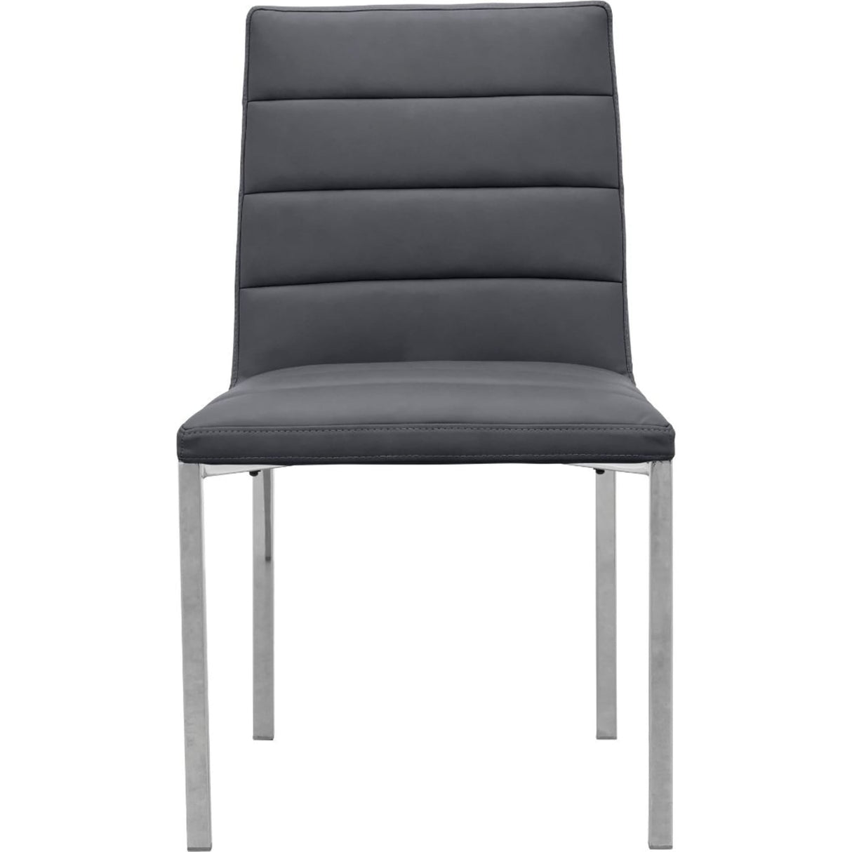 Amalfi Metal Back Chair in Cobalt Leather