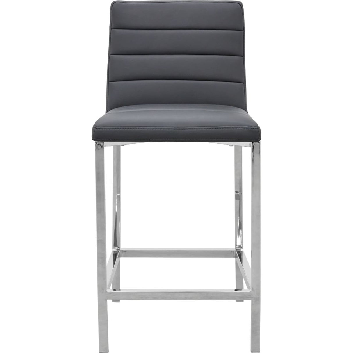 Amalfi Metal Back Counter Stool in Cobalt Leather