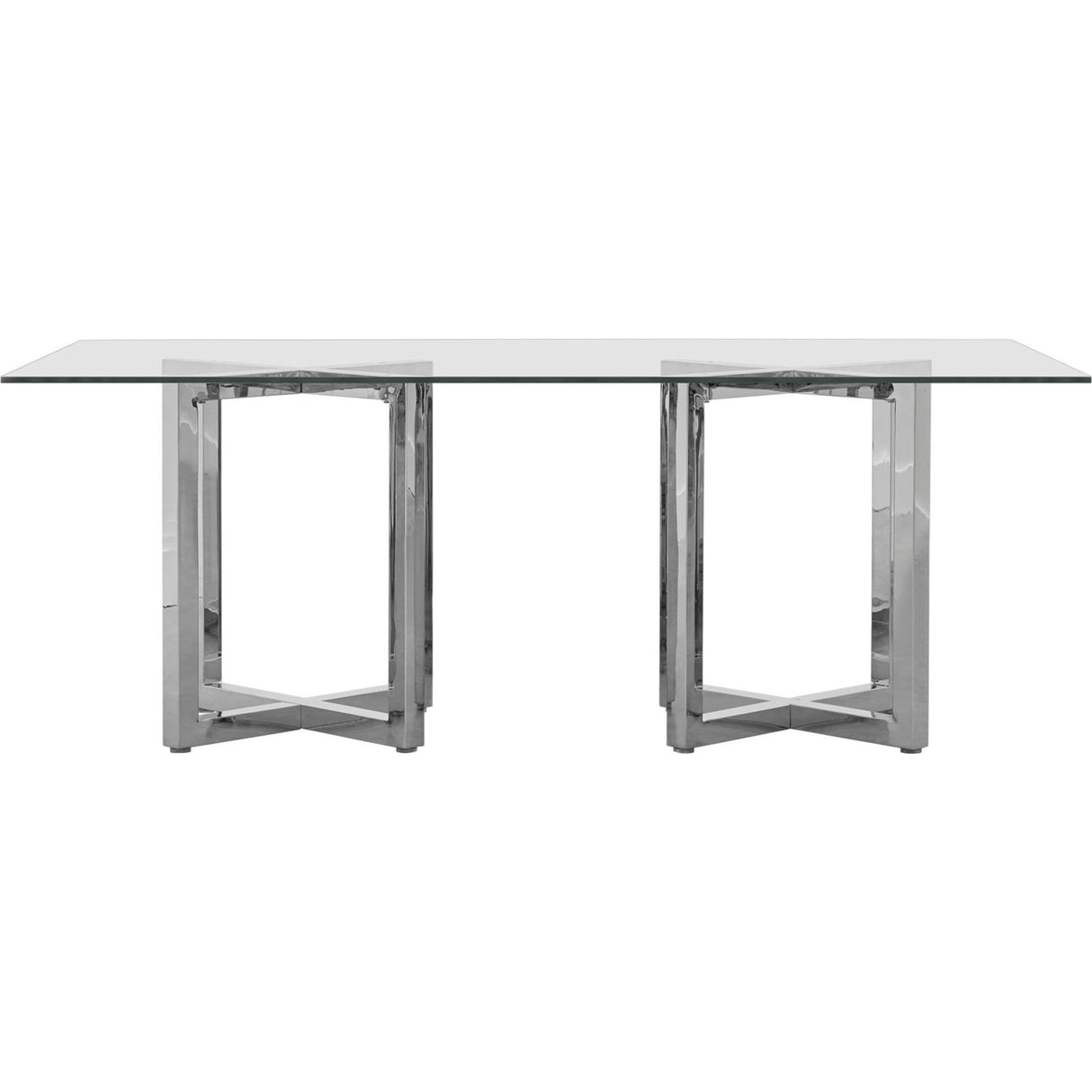 Amalfi Rectangular Glass Top Dining Table