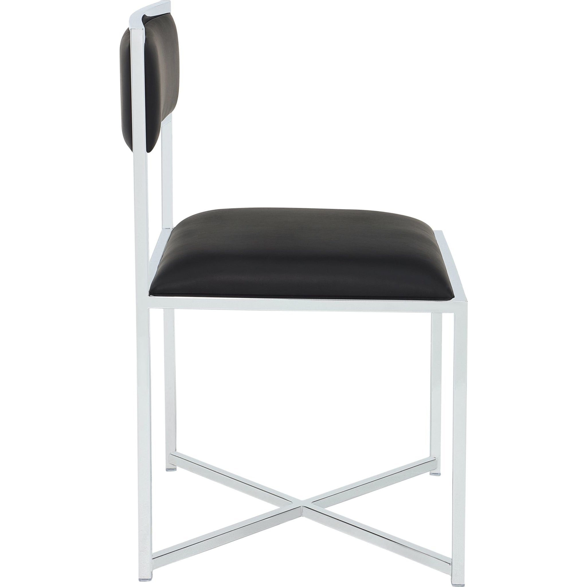 Amalfi X Base Chair -Soot/Chrm